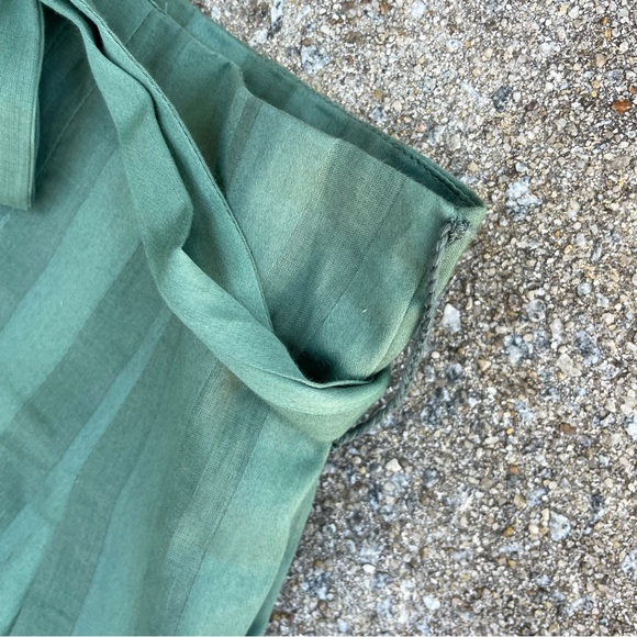 TULAROSA Revolve Kade Pant Green Striped Pleated Wide Leg Trousers Size Small - Picture 11 of 16